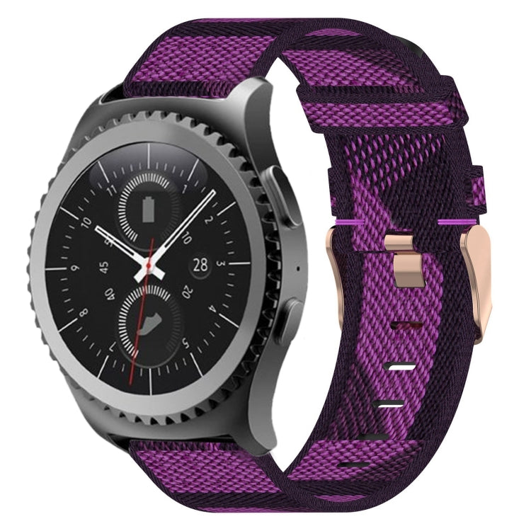 20mm Nylon Woven Watch Band, For Samsung Galaxy Watch Active 2 44mm, For Samsung Galaxy Watch Active 40mm, For Samsung Galaxy Watch 42mm, For Samsung Gear Sport, For Samsung Gear S2 Classic