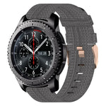 22mm Nylon Woven Watch Band, For Samsung Galaxy Watch3 45mm, For Samsung Galaxy Watch 46mm, For Samsung Gear S3 Classic, For Samsung Gear S3 Frontier