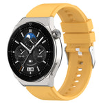 Protruding Head Silicone Strap Silver Buckle, For Huawei  Watch GT Runner 22mm, For Huawei Watch GT3 46mm 22mm, For Huawei Watch 3 / Watch3 Pro 22mm, For Huawei Watch GT2 Pro / GT2e 22mm