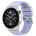 Protruding Head Silicone Strap Silver Buckle, For Huawei  Watch GT Runner 22mm, For Huawei Watch GT3 46mm 22mm, For Huawei Watch 3 / Watch3 Pro 22mm, For Huawei Watch GT2 Pro / GT2e 22mm