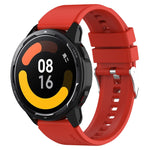Protruding Head Silicone Strap Silver Buckle, For Samsung Galaxy Watch3 45mm 22mm, For Samsung Galaxy Gear S3 Classic 22mm, For Samsung Galaxy Gear S3 Frontier 22mm, For Samsung Galaxy Watch Heart-S 20mm