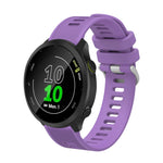 20mm Silicone Twill Watch Band, For Garmin Forerunner 645 Music