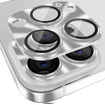 ENKAY Aluminium Alloy Tempered Glass Lens Cover Film For iPhone 14 Pro / 14 Pro Max, For iPhone 14 Pro / 14 Pro Max