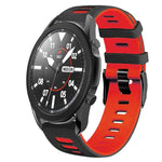 20mm Two-Color Silicone Watch Band, For Samsung Galaxy Watch 5 Pro  45mm, For Samsung Galaxy Watch 4 40mm