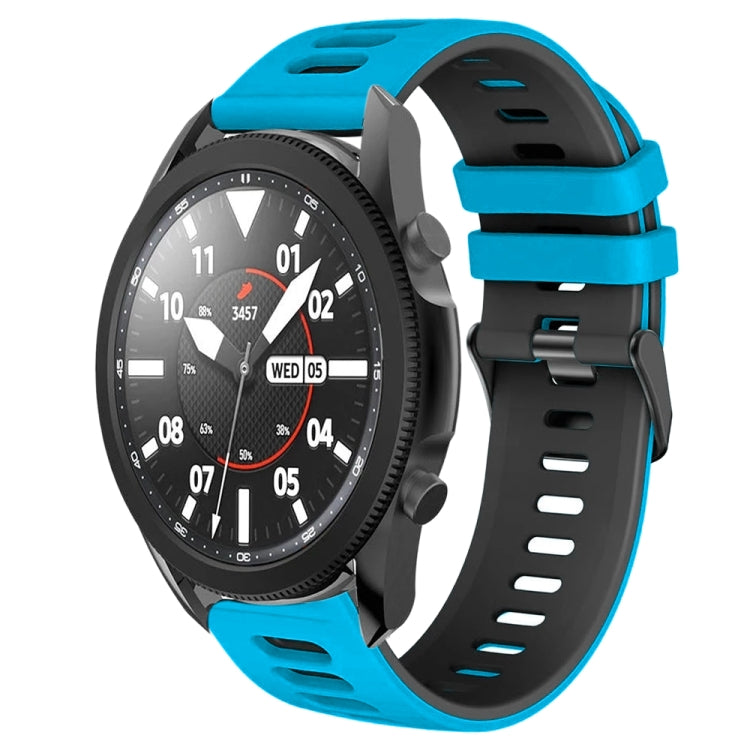 20mm Two-Color Silicone Watch Band, For Samsung Galaxy Watch 5 Pro  45mm, For Samsung Galaxy Watch 4 40mm