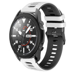 20mm Two-Color Silicone Watch Band, For Samsung Galaxy Watch 5 Pro  45mm, For Samsung Galaxy Watch 4 40mm