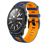 20mm Two-Color Silicone Watch Band, For Samsung Galaxy Watch 5 Pro  45mm, For Samsung Galaxy Watch 4 40mm