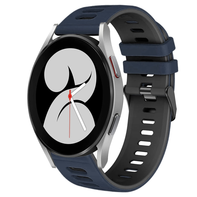 20mm Two-Color Silicone Watch Band, For Samsung Galaxy Watch 5 Pro  45mm, For Samsung Galaxy Watch 4 40mm