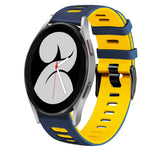 20mm Two-Color Silicone Watch Band, For Samsung Galaxy Watch 5 Pro  45mm, For Samsung Galaxy Watch 4 40mm