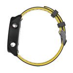 20mm Two-Color Silicone Watch Band, For Samsung Galaxy Watch 4 44mm, For Samsung Galaxy Watch 4 Classic 46mm