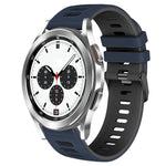 20mm Two-Color Silicone Watch Band, For Samsung Galaxy Watch 4 Classic 42mm, For Samsung Galaxy Watch Active 2