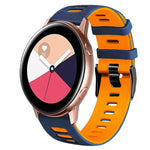 20mm Two-Color Silicone Watch Band, For Samsung Galaxy Watch 4 Classic 42mm, For Samsung Galaxy Watch Active 2