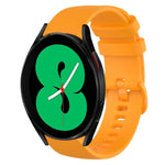 20mm Plaid Solid Color Silicone Watch Band, For Samsung Galaxy Watch4 44mm, For Samsung Galaxy Watch4 Classic 46mm, For Samsung Galaxy Watch4 Classic 42mm, For Samsung Galaxy Watch Active 2
