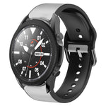 20mm Silicone Adhesive Leather Watch Band, For Samsung Galaxy Watch 5 40mm, For Samsung Galaxy Watch 5 44mm, For Samsung Galaxy Watch 5 Pro 45mm, For Samsung Galaxy Watch 4 40mm, For Samsung Galaxy Watch 4 44mm