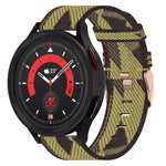 20mm Nylon Woven Watch Band, For Samsung Galaxy Watch5 40mm, For Samsung Galaxy Watch5 44mm, For Samsung Galaxy Watch5 Pro 45mm, For Samsung Galaxy Watch4 40mm, For Samsung Galaxy Watch4 44mm, For Samsung Galaxy Watch4 Classic 46mm