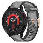 20mm Nylon Woven Watch Band, For Samsung Galaxy Watch5 40mm, For Samsung Galaxy Watch5 44mm, For Samsung Galaxy Watch5 Pro 45mm, For Samsung Galaxy Watch4 40mm, For Samsung Galaxy Watch4 44mm, For Samsung Galaxy Watch4 Classic 46mm