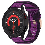 20mm Nylon Woven Watch Band, For Samsung Galaxy Watch5 40mm, For Samsung Galaxy Watch5 44mm, For Samsung Galaxy Watch5 Pro 45mm, For Samsung Galaxy Watch4 40mm, For Samsung Galaxy Watch4 44mm, For Samsung Galaxy Watch4 Classic 46mm
