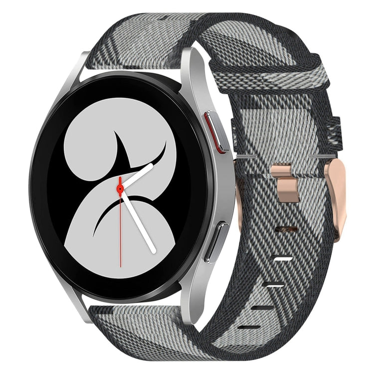 20mm Nylon Woven Watch Band, For Samsung Galaxy Watch5 40mm, For Samsung Galaxy Watch5 44mm, For Samsung Galaxy Watch5 Pro 45mm, For Samsung Galaxy Watch4 40mm, For Samsung Galaxy Watch4 44mm, For Samsung Galaxy Watch4 Classic 46mm
