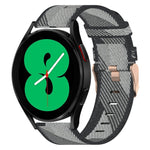 20mm Nylon Woven Watch Band, For Samsung Galaxy Watch5 40mm, For Samsung Galaxy Watch5 44mm, For Samsung Galaxy Watch5 Pro 45mm, For Samsung Galaxy Watch4 40mm, For Samsung Galaxy Watch4 44mm, For Samsung Galaxy Watch4 Classic 46mm