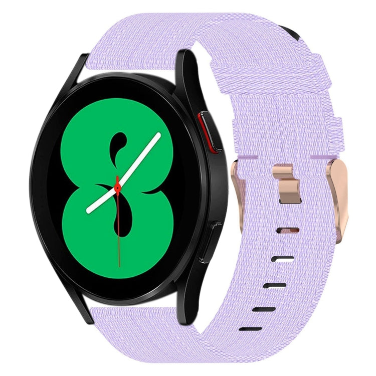 20mm Nylon Woven Watch Band, For Samsung Galaxy Watch5 40mm, For Samsung Galaxy Watch5 44mm, For Samsung Galaxy Watch5 Pro 45mm, For Samsung Galaxy Watch4 40mm, For Samsung Galaxy Watch4 44mm, For Samsung Galaxy Watch4 Classic 46mm