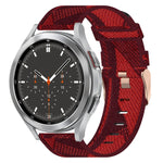 20mm Nylon Woven Watch Band, For Samsung Galaxy Watch5 40mm, For Samsung Galaxy Watch5 44mm, For Samsung Galaxy Watch5 Pro 45mm, For Samsung Galaxy Watch4 40mm, For Samsung Galaxy Watch4 44mm, For Samsung Galaxy Watch4 Classic 46mm