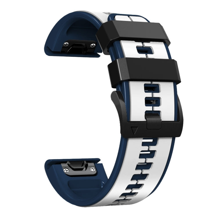 26mm Silicone Sports Two-Color Watch Band, For Garmin Descent MK2, For Garmin Descent MK2i