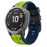 26mm Silicone Sports Two-Color Watch Band, For Garmin Descent MK2, For Garmin Descent MK2i