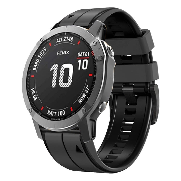 26mm Silicone Sports Two-Color Watch Band, For Garmin Descent MK2, For Garmin Descent MK2i