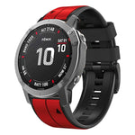 26mm Silicone Sports Two-Color Watch Band, For Garmin Descent MK2, For Garmin Descent MK2i
