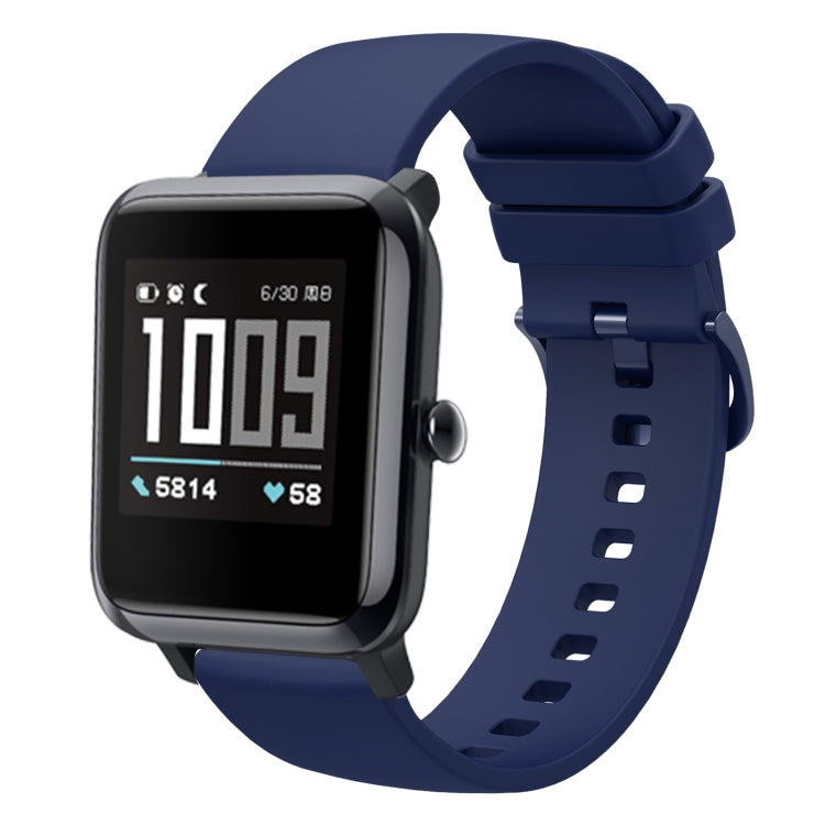 20mm Solid Color Soft Silicone Watch Band, For Amazfit GTS, For Amazfit BIP