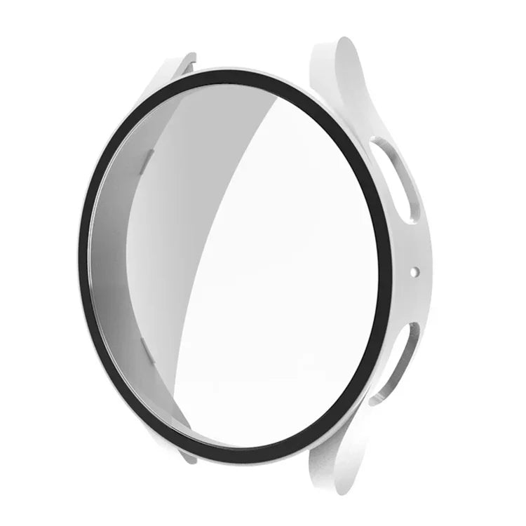 For Samsung Galaxy Watch5 44mm ENKAY Hat-Prince Full Coverage PC Frame + 9H Tempered Glass Case