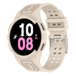 Armor Integrated TPU Double-Pin Buckle Smart Watch Band, For Samsung Galaxy Watch5 40mm, For Samsung Galaxy Watch5 44mm, For Samsung Galaxy Watch4 44mm
