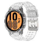 Armor Integrated TPU Double-Pin Buckle Smart Watch Band, For Samsung Galaxy Watch5 40mm, For Samsung Galaxy Watch5 44mm, For Samsung Galaxy Watch4 44mm