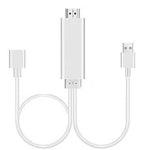 1080P HDMI Cables Adapter USB to HDTV Cable, Dongle USB Male + USB Female to HDMI Male 1080P HDTV Mirroring Cable for Phone/Pad and More Steaming Sharing