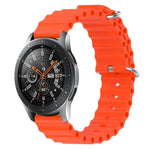 22mm Ocean Style Silicone Solid Color Watch Band, For Samsung Galaxy Watch3 45mm, For Samsung Galaxy Watch 46mm, For Samsung Gear S3 Classic, For Samsung Gear S3 Frontier