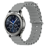 22mm Ocean Style Silicone Solid Color Watch Band, For Samsung Galaxy Watch3 45mm, For Samsung Galaxy Watch 46mm, For Samsung Gear S3 Classic, For Samsung Gear S3 Frontier