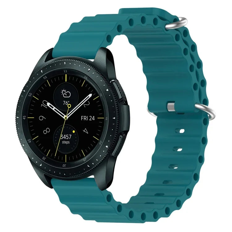 20mm Ocean Style Silicone Solid Color Watch Band, For Samsung Galaxy Watch Active 2 44mm, For Samsung Galaxy Watch 42mm