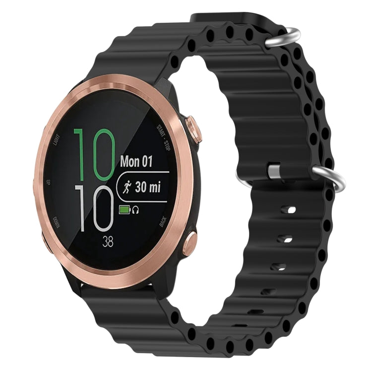 20mm Ocean Style Silicone Solid Color Watch Band, For Garmin Garminmove Style, For Garmin Forerunner 645 Music