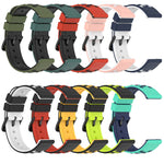 22mm Two-Color Porous Silicone Watch Band, For Huawei Watch 3 Pro New