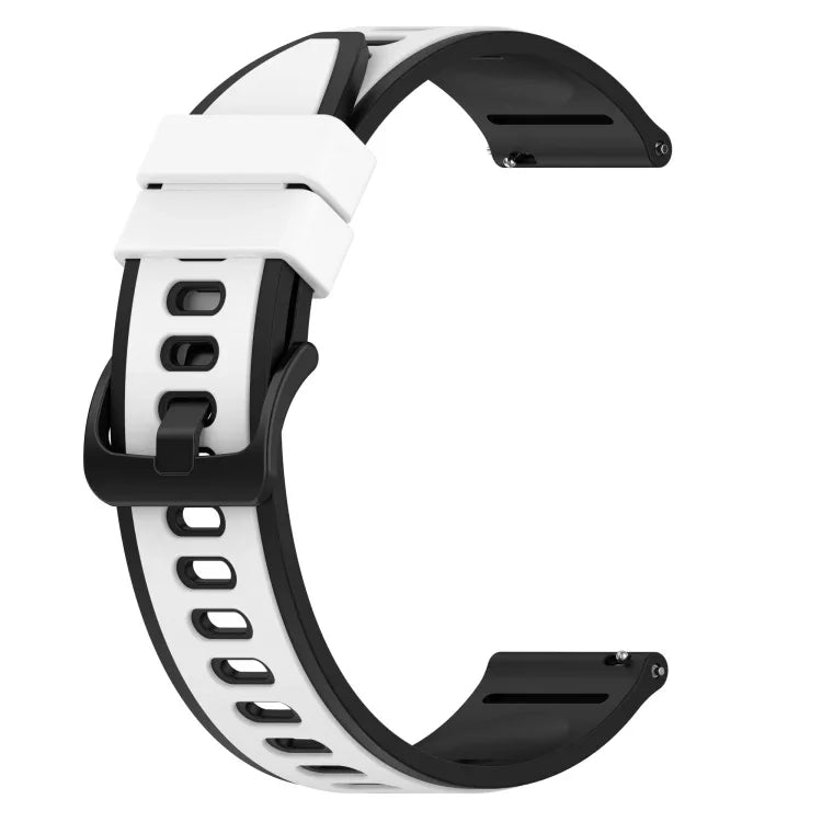 22mm Two-Color Silicone Watch Band, For Samsung Galaxy Watch3 45mm, For Samsung Galaxy Watch 46mm, For Samsung Gear S3 Classic, For Samsung Gear S3 Frontier