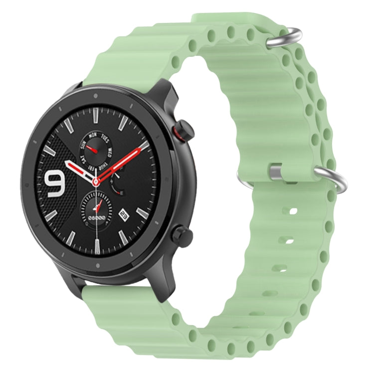 Ocean Style Solid Color Silicone Watch Band, For Amazfit GTR 4 22mm, For Amazfit GTS 4 Mini 20mm