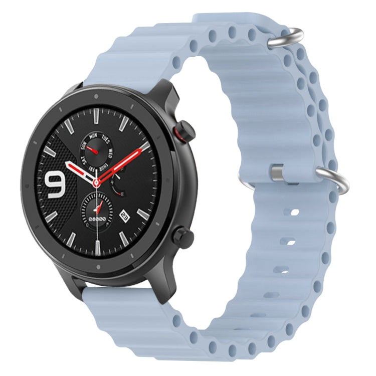 Ocean Style Solid Color Silicone Watch Band, For Amazfit GTR 4 22mm, For Amazfit GTS 4 Mini 20mm