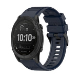 26mm Horizontal Texture Silicone Watch Band with Removal Tool, For Garmin Fenix 7X, For Garmin Fenix 7X Solar, For Garmin Tactix Delta, For Garmin Enduro, For Garmin Fenix 6X, For Garmin Fenix 6X Pro