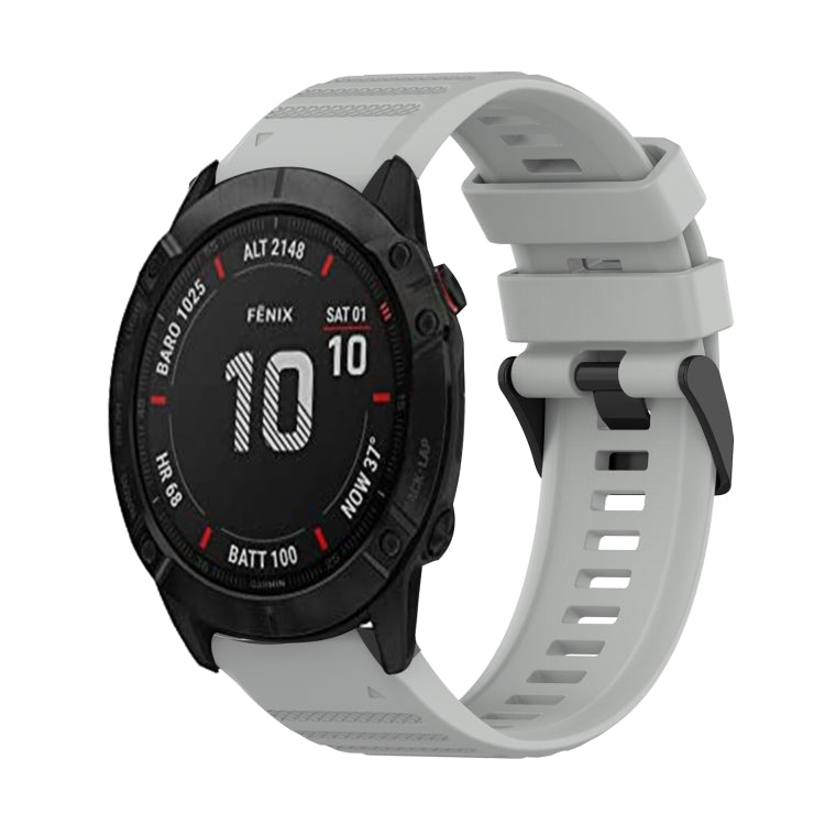 26mm Horizontal Texture Silicone Watch Band with Removal Tool, For Garmin Fenix 7X, For Garmin Fenix 7X Solar, For Garmin Tactix Delta, For Garmin Enduro, For Garmin Fenix 6X, For Garmin Fenix 6X Pro