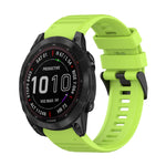 22mm Horizontal Texture Silicone Watch Band with Removal Tool, For Garmin Fenix 7, For Garmin Fenix 7 Solar, For Garmin Fenix 7 Sapphire Solar, For Garmin Epix Gen 2, For Garmin Approach S62, For Garmin Fenix 6 GPS