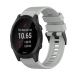 22mm Horizontal Texture Silicone Watch Band with Removal Tool, For Garmin Forerunner 955, For Garmin Forerunner 945, For Garmin Forerunner 935