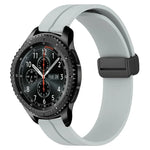 22mm Solid Color Magnetic Clasp Silicone Watch Band, For Samsung Galaxy Watch3 45mm, For Samsung Galaxy Watch 46mm, For Samsung Gear S3 Classic, For Samsung Gear S3 Frontier