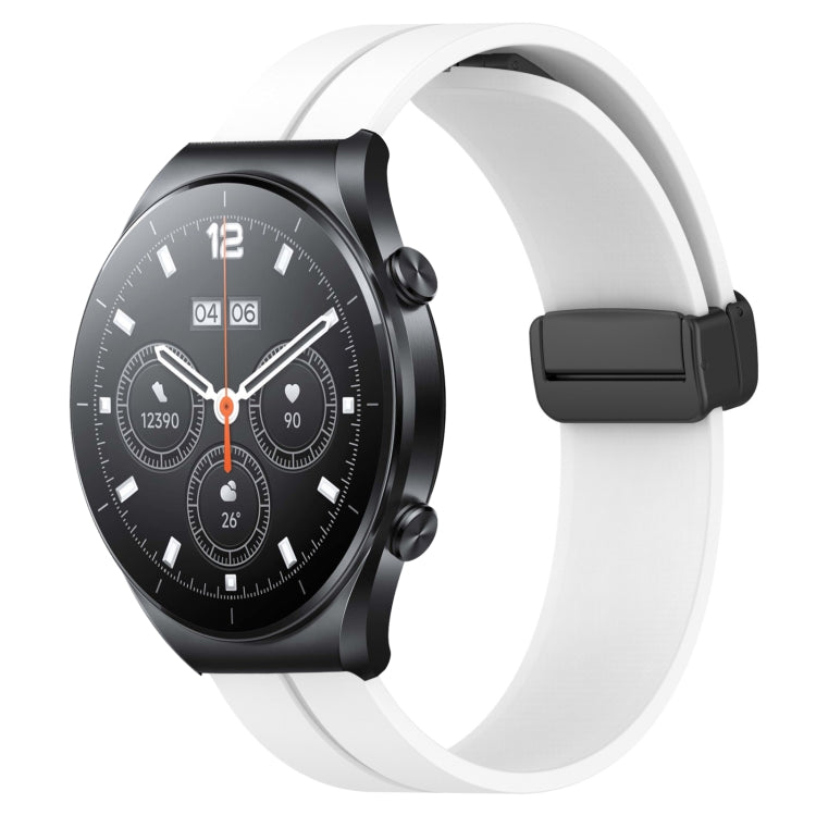 22mm Solid Color Magnetic Clasp Silicone Watch Band, For Xiaomi MI Watch S1, For Xiaomi MI Watch S1 Pro, For Xiaomi MI Watch Color 2, For Xiaomi MI Watch Sport