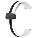 22mm Folding Magnetic Clasp Silicone Watch Band, For Amazfit GTR 4, For Amazfit GTR 3, For Amazfit GTR 3 Pro, For Amazfit GTR 2e