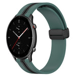 22mm Folding Magnetic Clasp Silicone Watch Band, For Amazfit GTR 4, For Amazfit GTR 3, For Amazfit GTR 3 Pro, For Amazfit GTR 2e